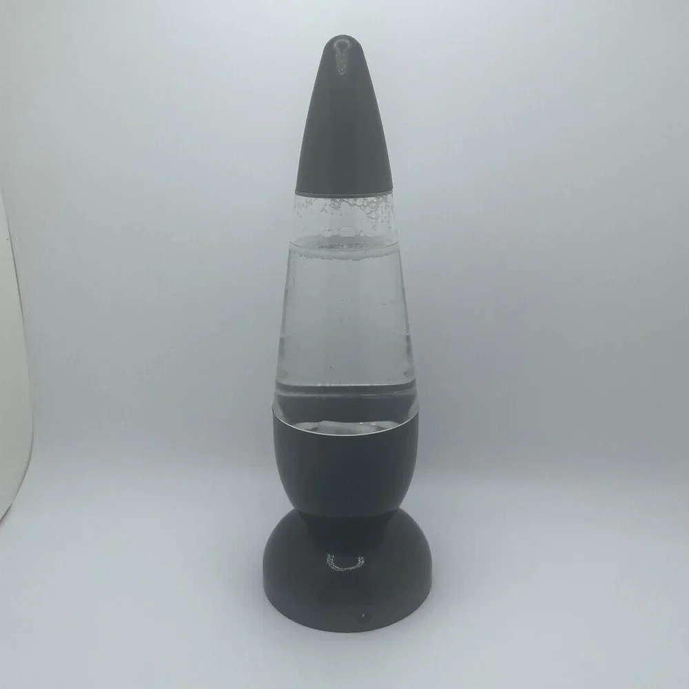 Glitter Lava Lamp - Motion‎ Liquid Glitter Lamp for Room Decor - Silver Base